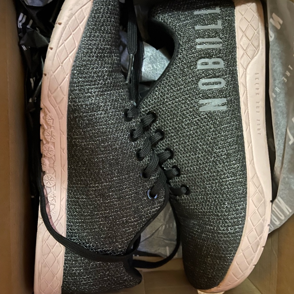 Women’s No Bull Project Superfabric Trainer, Black Heather/Pink, Size 7.5